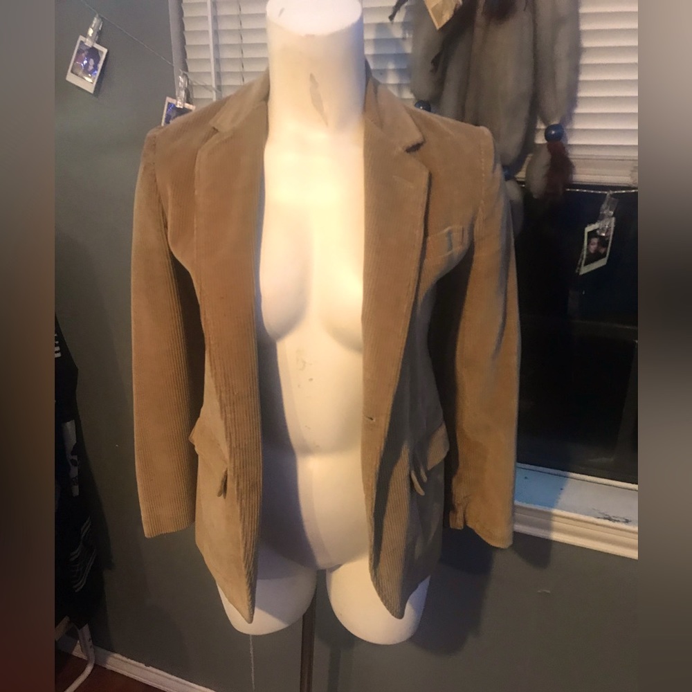 Camel Corduroy Blazer